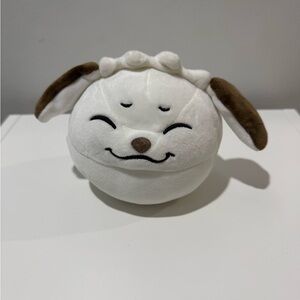 Naruto Zuru Anime Pop Akamaru Cute Round Ball Puppy Dog Plush Stuffed Toy 5" EUC